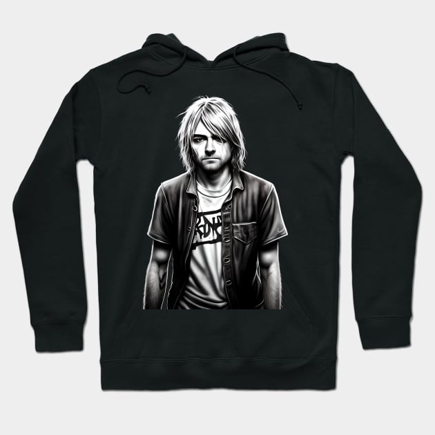 Kurt Cobain 03 Hoodie by Jaymz Weiss Designz